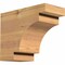 Ekena Millwork Mediterranean Smooth Rafter Tail, Western Red Cedar, 5 1/2"W x 10"H x 12"L RFT06X10X12MED00SWR - alternate 1